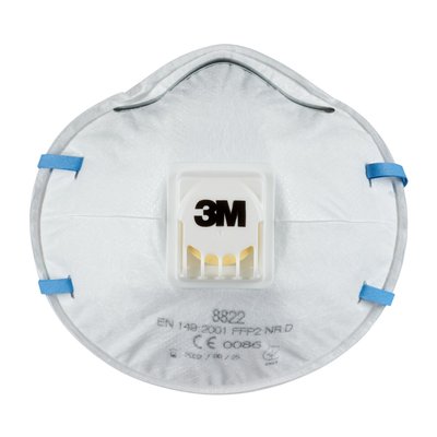 Masque de protection 3M ponçage 8822 FFP2 avec soupape 5 pièces