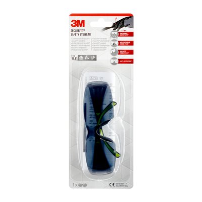 Lunettes de sécurité 3M SecureFit SF-400G teintées gris résistantes UV