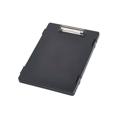 Porte-bloc avec compartiment MAULtred A4 portrait ouverture latérale PP noir