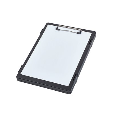 Porte-bloc avec compartiment MAULtred A4 portrait ouverture latérale PP noir