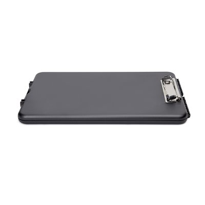 Porte-bloc avec compartiment MAULslim A4 portrait ouverture petit côté PP noir