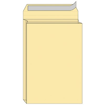 Envelop Quantore monsterzak 262x371x38mm zelfkl. creme 10 stuks
