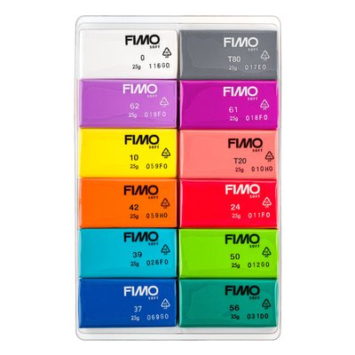 Klei Fimo soft colour pak à 12 briljante kleuren