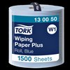 Poetspapier Tork W1 Plus Premium 2-laags 1500 vel blauw 130050 foto