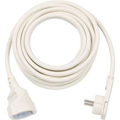 Verlengsnoer Brennenstuhl met platte stekker H05VV-F3G1.5 5 meter wit
