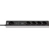 Stekkerdoos Brennenstuhl 5vdig 1+2 USB C Power Delivery 1.5m grijs/zw foto