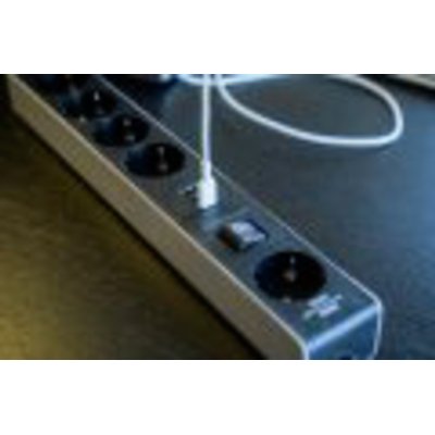 Stekkerdoos Brennenstuhl 5vdig 1+2 USB C Power Delivery 1.5m grijs/zw