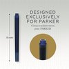 Inktpatroon Parker Quink blauwzwart blister à 5 stuks foto