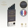 Inktpatroon Parker Quink zwart blister à 10 stuks foto