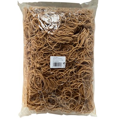 Elastique n°14 Standard Rubber Bands 50x1,5mm 1kg brun 5333 pièces