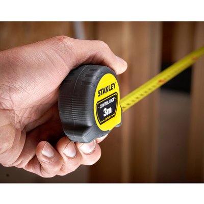 Mètre ruban Stanley Control-Lock 3 mètres 19mm