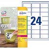 Etiket Avery L4773REV-20 63.5x33.9mm wit 480 stuks foto
