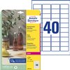 Etiket Avery L7781-25 45.7x25.4mm transparant 1000 stuks foto