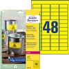 Etiquette Avery L6103-20 45,7x21,2mm jaune 960 pièces Photo