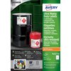 Etiket Avery B4775-50 210x297mm polyethyleen wit 50 stuks foto