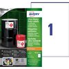 Etiket Avery B4775-50 210x297mm polyethyleen wit 50 stuks foto