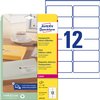 Etiket Avery L4772-25 99.1x42.3 mm transparant mat 300 stuks foto