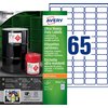 Etiket Avery B7651-50 38x21mm polyethyleen wit 3250 stuks foto