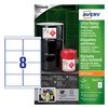 Etiket Avery B3427-50 105x74mm polyethyleen wit 400 stuks foto