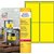 Etiket Avery L6127-20 99.1x139mm geel 80 stuks