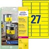 Etiquette Avery L6105-20 63,5x29,6mm jaune 540 pièces Photo