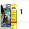 Etiket Avery L7917-10 210x297mm polyethyleen wit 10 stuks foto