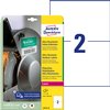 Etiket Avery L7916-10 210x148mm polyethyleen wit 20 stuks foto