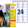 Etiket Avery L7912-10 63.5x33.9mm polyethyleen wit 240 stuks foto
