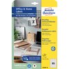 Etiket Avery LR3666-10 38x21.2mm recycled wit 650 stuks foto