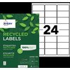 Etiket Avery LR7159-100 63.5x33.9mm recycled wit 2400 stuks foto