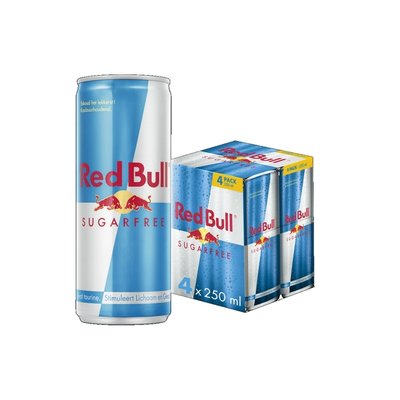Energiedrank Red Bull sugarfree blik 250 ml