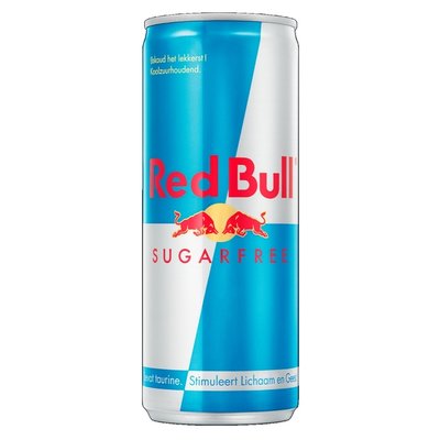 Energiedrank Red Bull sugarfree blik 250 ml