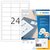 Etiket HERMA 10779 66x33.8mm wit 1920 stuks