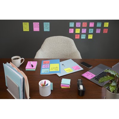 Memoblok Post-it 622 Super Sticky 47,6x47,6mm Cosmic 12 stuks