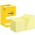 Memoblok Post-it 654 76x76mm geel 12 stuks