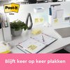 Memoblok Post-it Z-Note R350 76x127mm geel 12 stuks foto