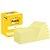 Memoblok Post-it 657 76x102mm geel 12 stuks