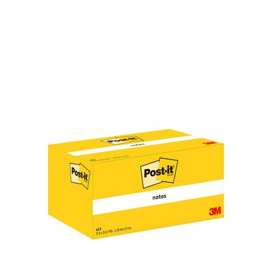 Bloc-mémos Post-it 653 38x51mm jaune 3 pièces