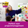 Memoblok Post-it 654 Super Sticky 76x76mm 90 vel rainbow 12 stuks foto