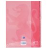 Cahier de notes Oxford Classic Europeanbook A4+ 4 perforations ligné 160 pages rose Photo