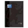 Cahier de notes Oxford Classic Europeanbook A4+ 4 perforations ligné 160 pages noir Photo