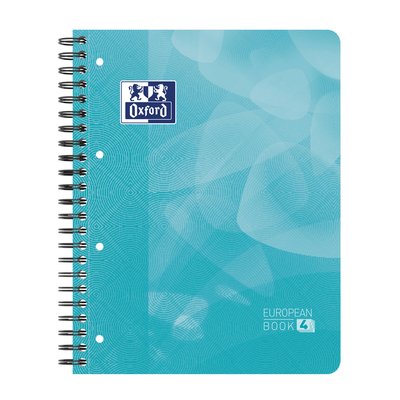 Cahier Oxford Projectbook School A4+ ligné 4 perf 240 pages 80g aqua