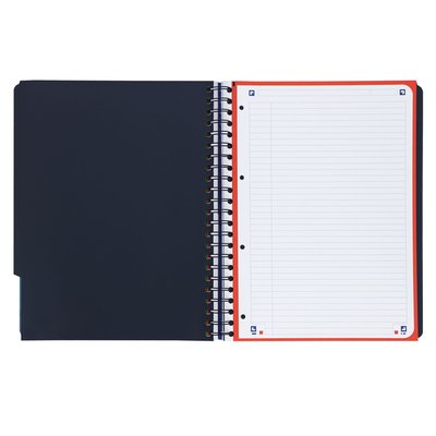 Cahier Oxford Projectbook School A4+ ligné 4 perf 240 pages 80g aqua