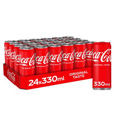 Frisdrank Coca Cola Regular blik 330ml