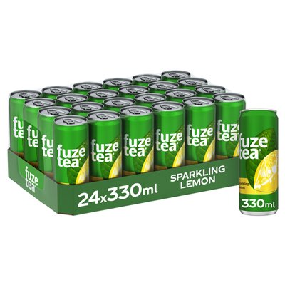 Boisson Fuze Tea Sparkling Lemon canette 330ml