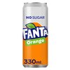 Frisdrank Fanta orange zero blik 330ml foto