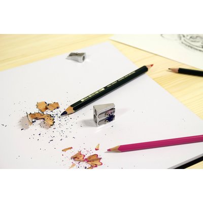Taille-crayon Westcott aluminium 2 trous