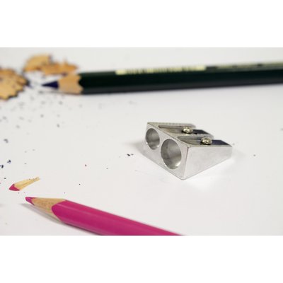 Taille-crayon Westcott aluminium 2 trous