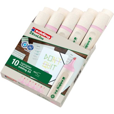 Surligneur edding 24 EcoLine rose pastel