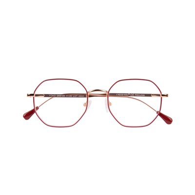 Leesbril I Need You +1.00 dpt Yoko rood-koper